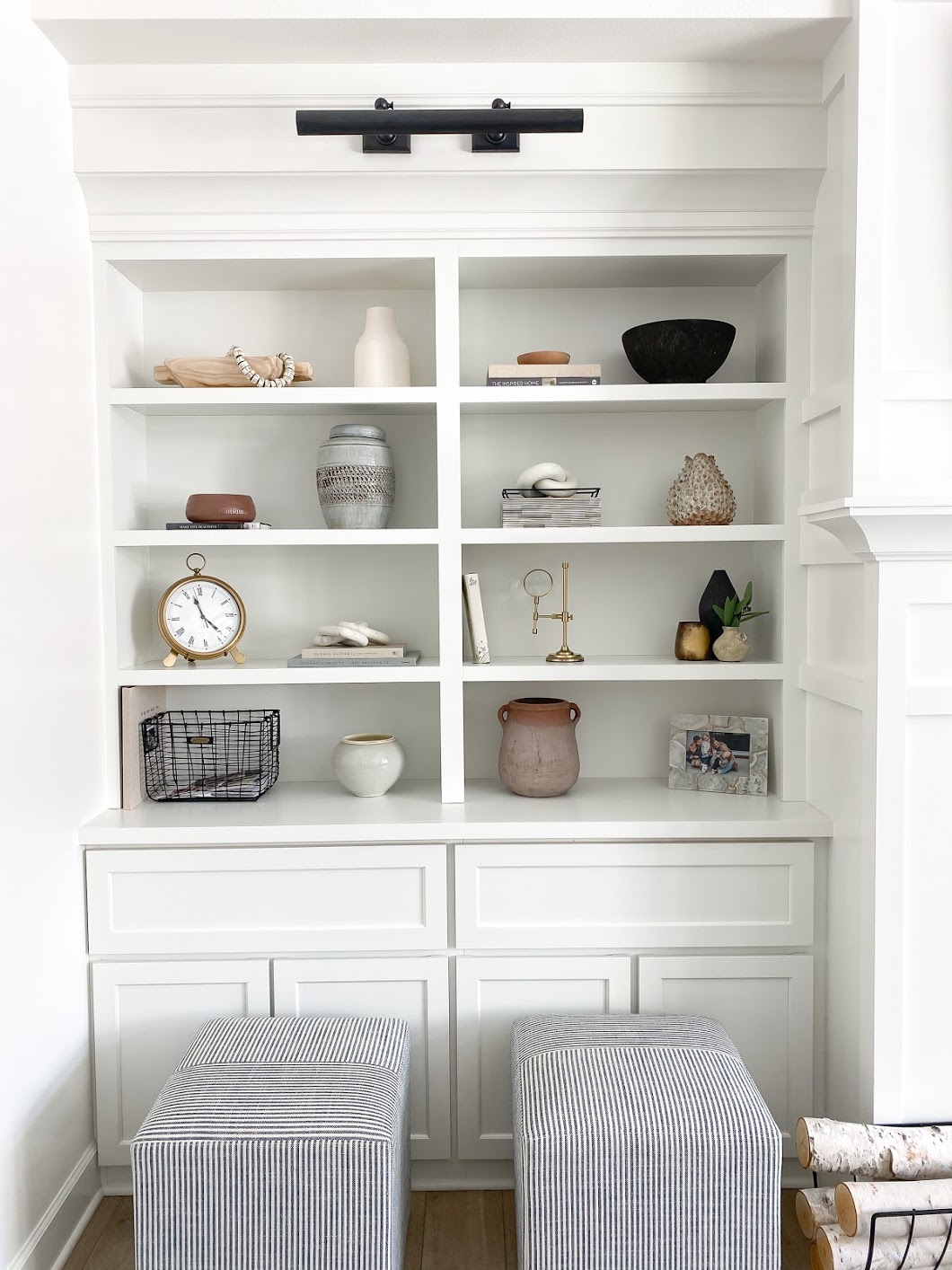 shelf decor, shelf styling 