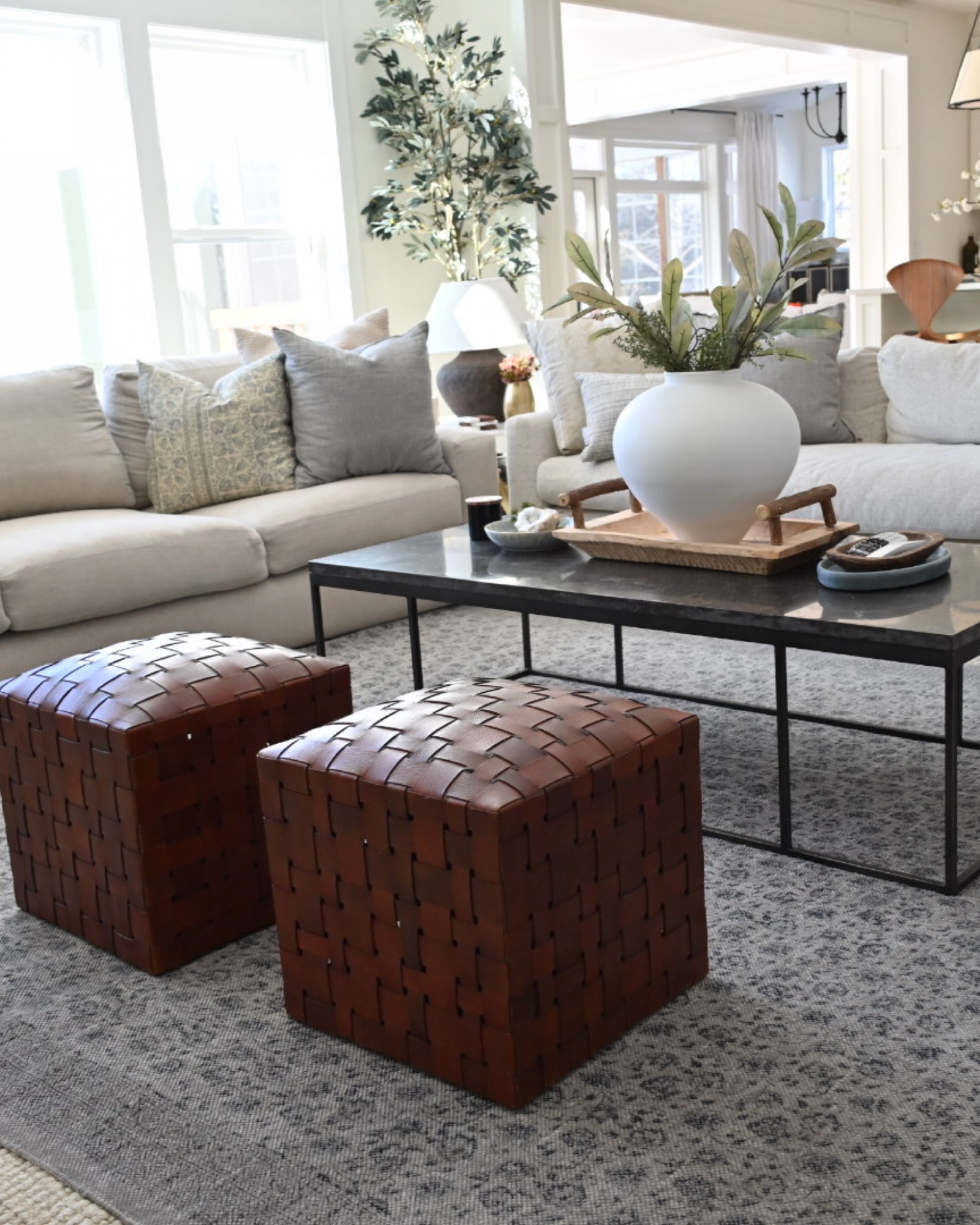 Fashion Winds— Ottoman in living room