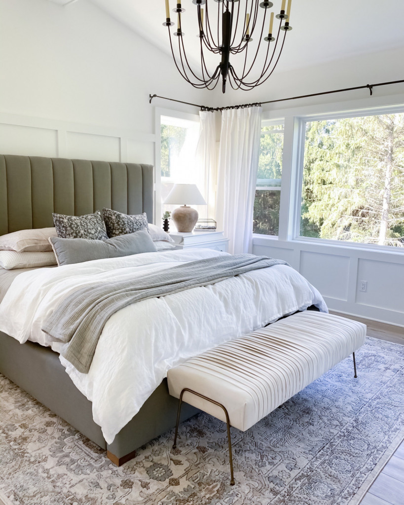 primary bedroom white paint color